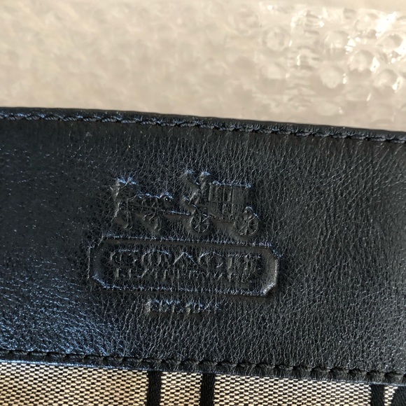 Coach Zoe Hobo shoulder bag Black signature C Leather Silver hardware EUC - Picture 4 of 16